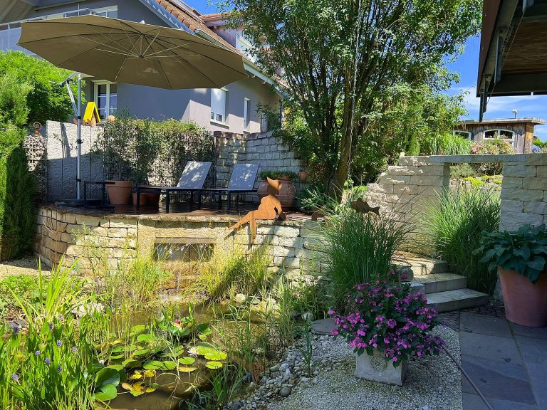 Unsere Ferienhausterrasse: zum Belegen frei..