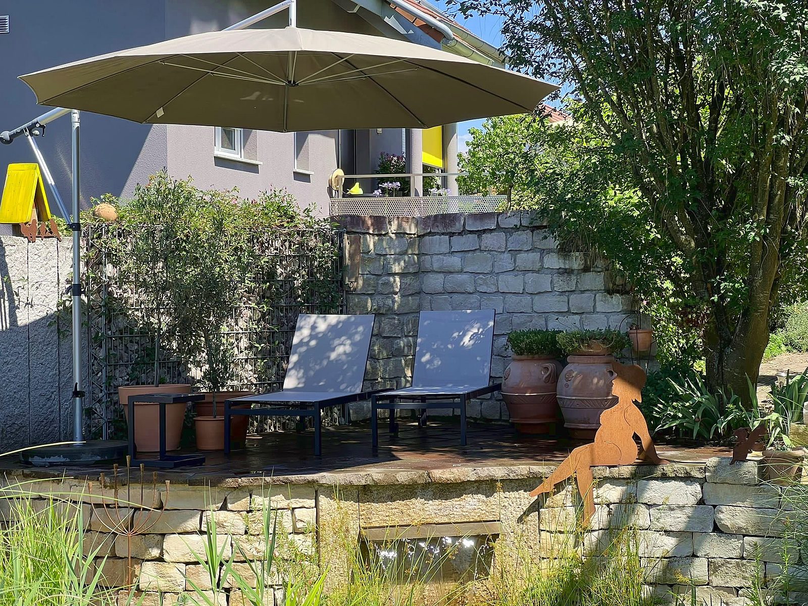 Unsere Ferienhausterrasse: zum Belegen frei...